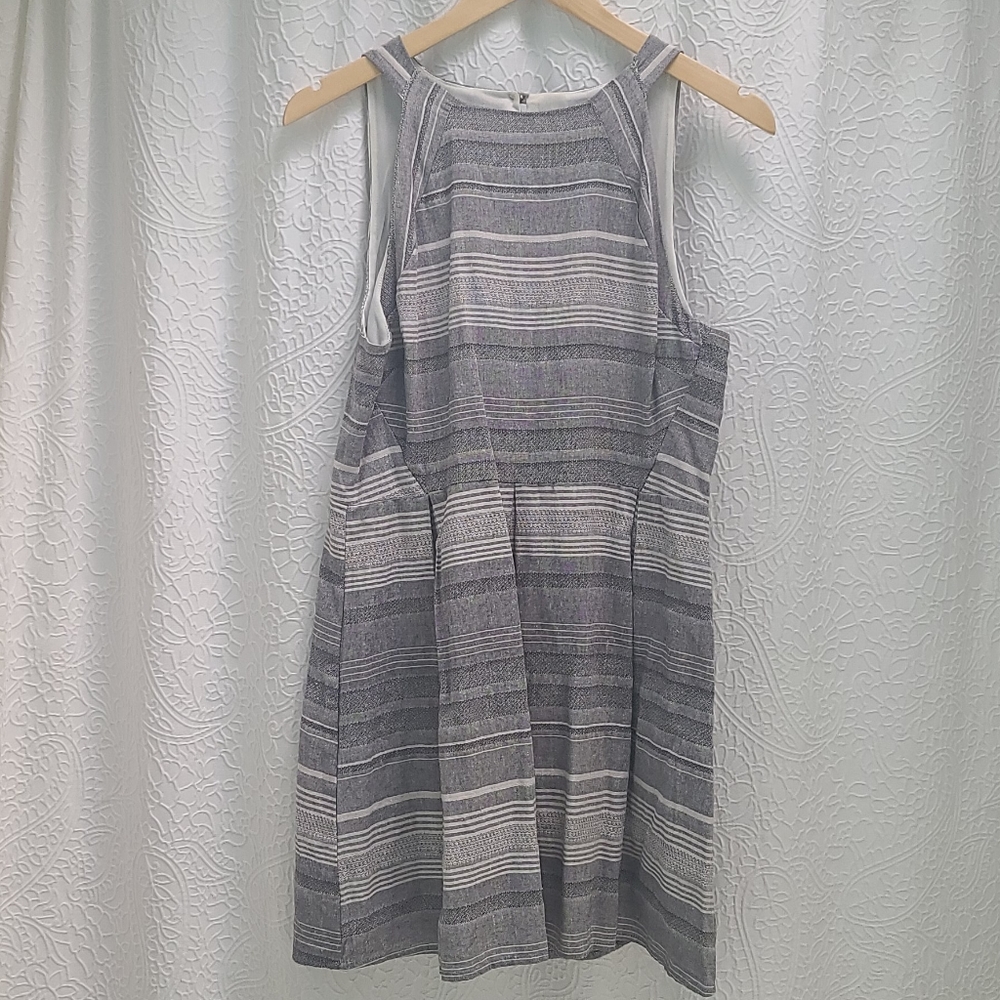 ONE CLOTHING LOS ANGELES grey striped dress Large